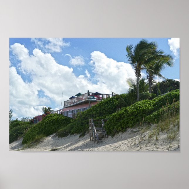 Great Guana Cay Beach Bar, Bahamas Poster (Vorne)
