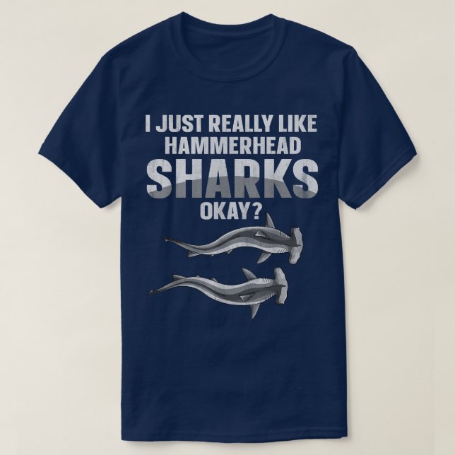 Great Hammerhead Shark Zitat eines Hammerhead Shar T-Shirt (Design vorne)