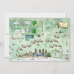 Great Hering Pond   Hochzeitskarte Einladung