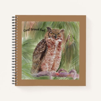 Great Horned Owl Journal Notizbuch
