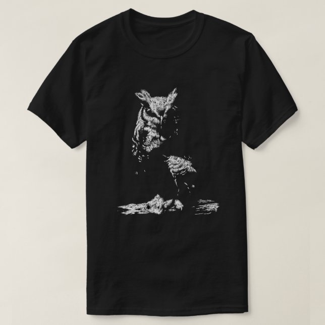 Great Horned Owl T-Shirt (Design vorne)