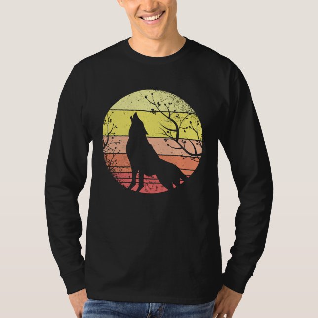 Great howling wolf motif T-Shirt (Vorderseite)
