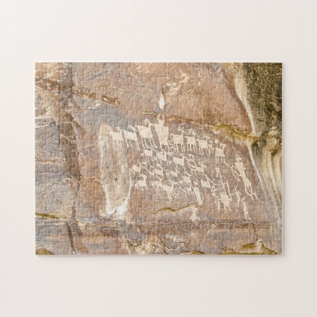 Great Hunt Panel - Rock Art Puzzle (Horizontal)