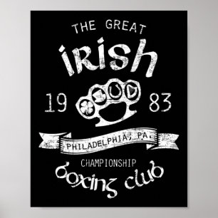 Great Irish Philadelphia St. Patricks Boxing Club Poster
