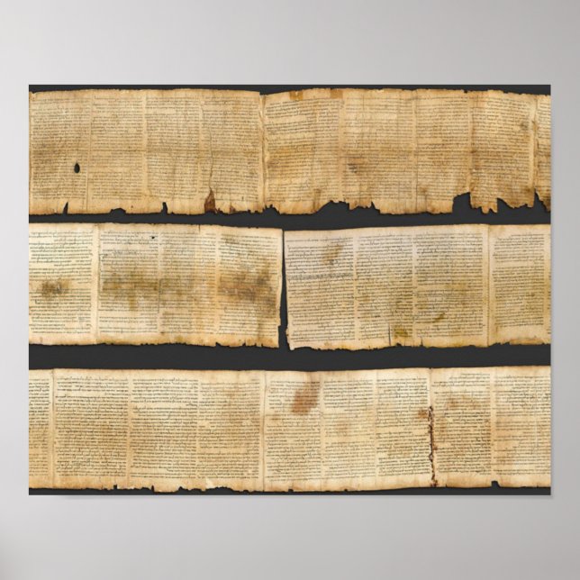 Great Isaiah Scroll Dead Sea Scrolls 1QIsaa Poster (Vorne)