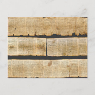 Great Isaiah Scroll Dead Sea Scrolls 1QIsaa Postkarte