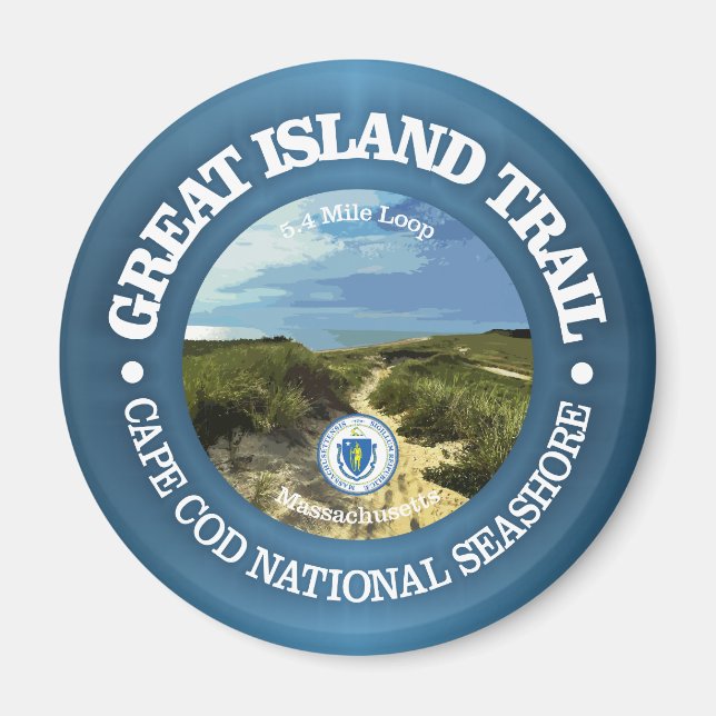 Great Island Trail (rd) Magnet (Vorne)