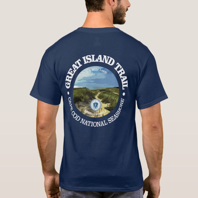 Great Island Trail (rd) T-Shirt (Rückseite)