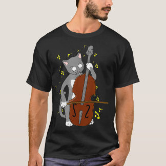 Great    JazzCat Playing Cello T-Shirt
