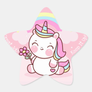Great Job Kawaii Star Sticker
