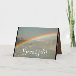 Great Job Rainbow Personalize Destiny's Dankeskarte
