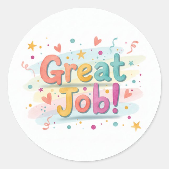 Great Job! Sheet of stickers (Vorderseite)