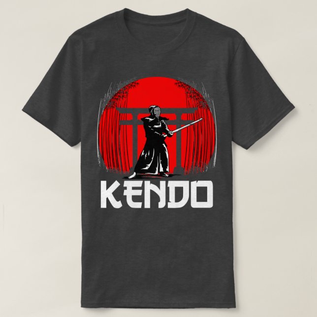 Great Kendo Samurai Design Japan Warrior Sword (2 T-Shirt (Design vorne)