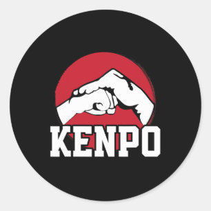 Great Kenpo Karate Fist Design japanische Martial Runder Aufkleber