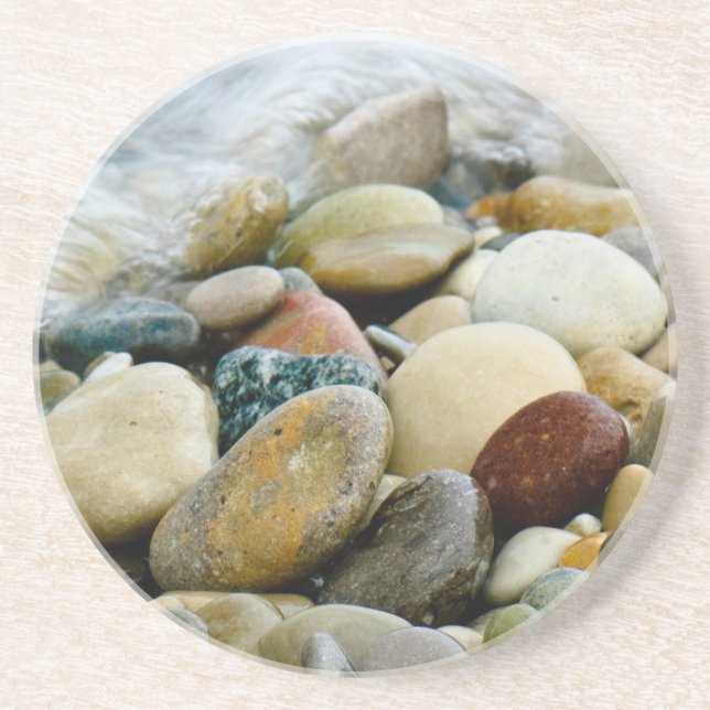 Great Lakes Beach Stones Untersetzer (Vorne)