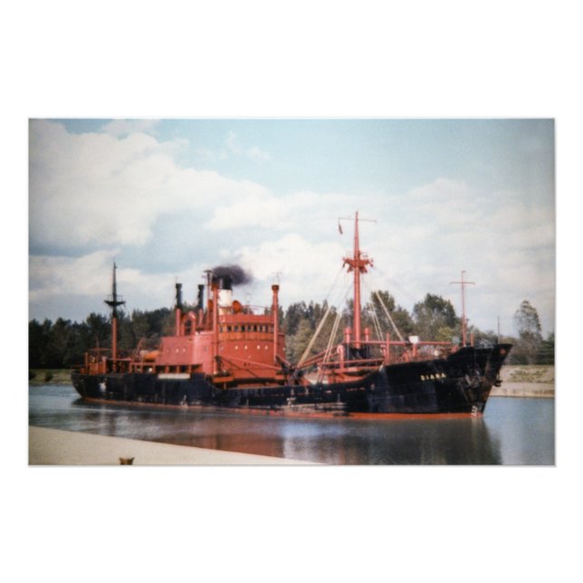 Great Lakes-Dampfer Diana Fotodruck (Vorne)