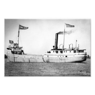 Great Lakes-Dampfer Pierce McLouth Fotodruck