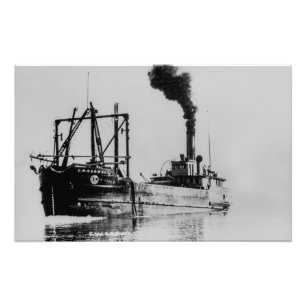 Great Lakes-Dampfer Sandboot C.W. Caldwell Fotodruck