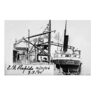 Great Lakes-Dampfer Winnebago 1906 Fotodruck