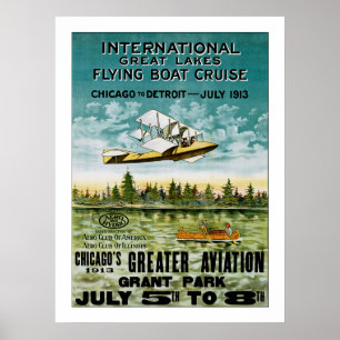 Great Lakes Flugboot Poster