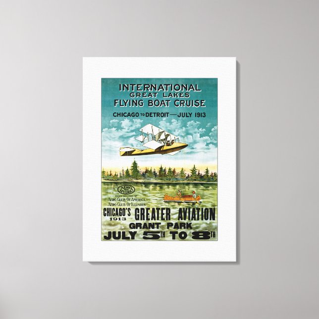 Great Lakes Flying Boat Leinwanddruck (Vorderseite)