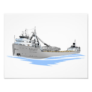 Great Lakes-Frachter Carl D. Bradley Fotodruck