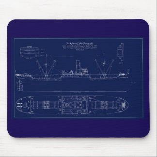 Great Lakes Frachter Lake Fernando Blaupause Mousepad