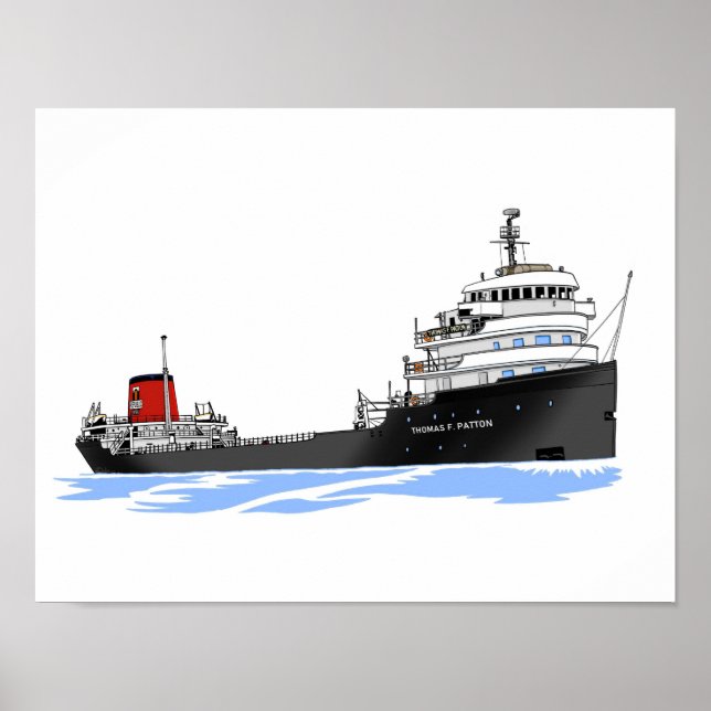 Great Lakes Freighter Thomas F. Patton Republik Poster (Vorne)