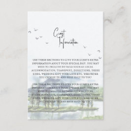 Great Lakes Guest Information Card Begleitkarte