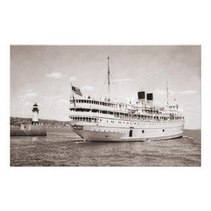 Great Lakes-Passagierschiff South American Fotodruck