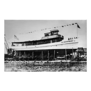 Great Lakes Schlepper Oliver H. Perry Vintage Fotodruck