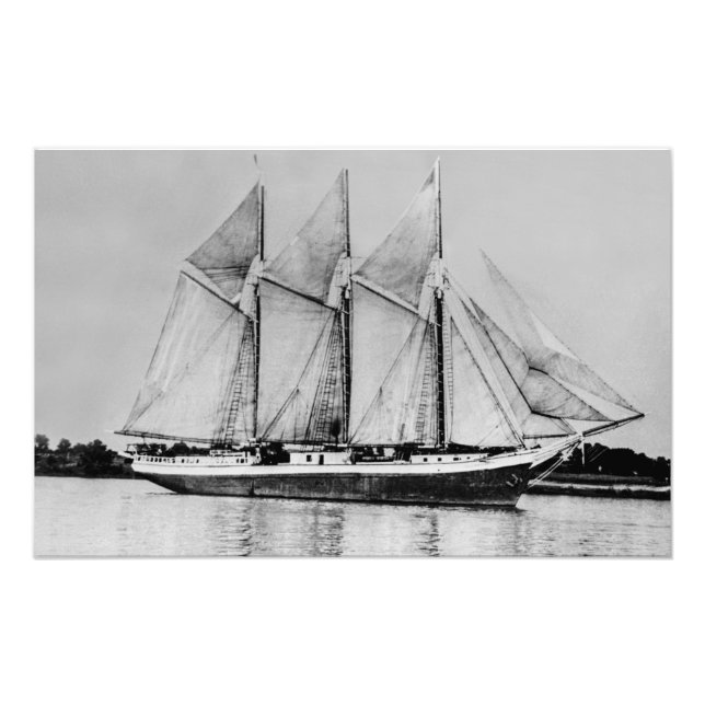 Great Lakes schooner Oliver H. Perry Fotodruck (Vorne)