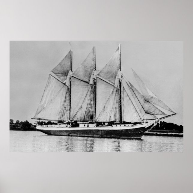 Great Lakes schooner Oliver H. Perry Poster (Vorne)