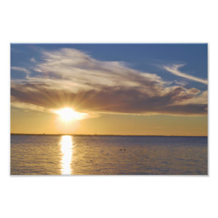 GREAT LAKES SONNENUNTERGANG. FOTO