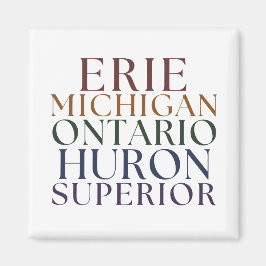 Great Lakes Staat Magnet Kleine Geschenk