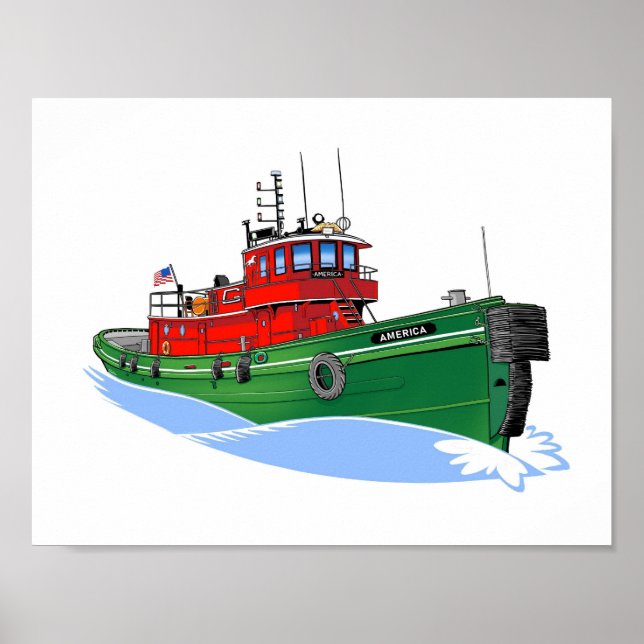 Great Lakes Tug America wiederaufgeladen Poster (Vorne)