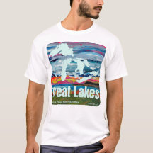Great Lakes Wearable Art Sonnenaufgang über der Ge