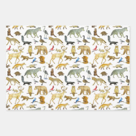 Great Lakes Wildlife Gift Wrap Geschenkpapier Set