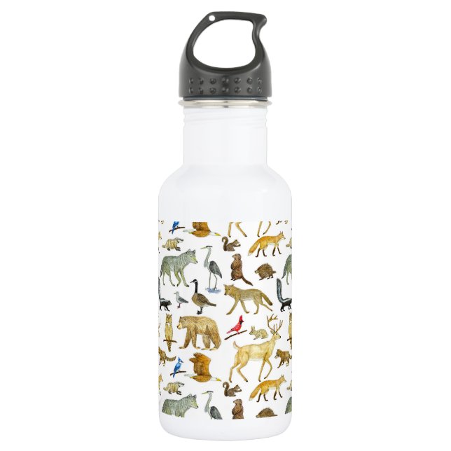 Great Lakes Wildlife Water Flasche Edelstahlflasche (Vorderseite)