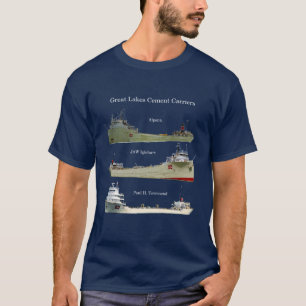 Great Lakes Zement-Fördermaschinen-Shirtdunkelhei T-Shirt