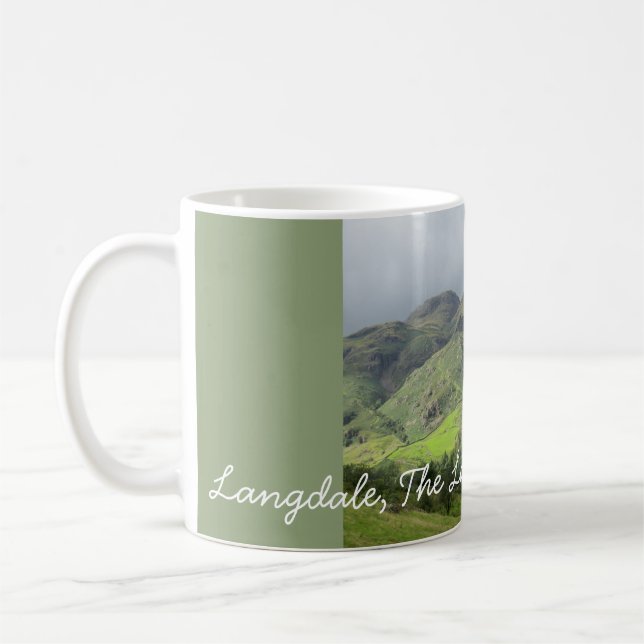 Great Langdale Valley, Lake District, England Kaffeetasse (Links)
