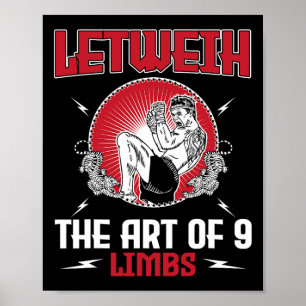Great Lethwei Boxing Outfit Kick Mixed Martial Art Poster