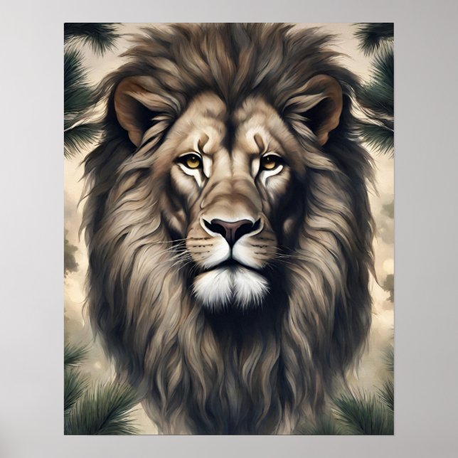 GREAT LION ART POSTER (Vorne)