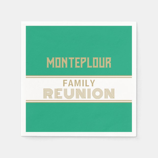 Great Look! Classic, family reunion Serviette (Vorderseite)