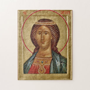 Great-Martyr St. Barbara Orthodox Christliches Sym Puzzle