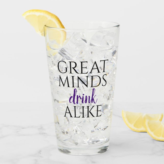 Great Minds trinken gleich Glas (Vorderseite Ice)