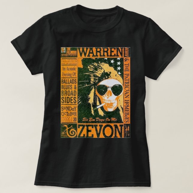 Great Model Warren Art Zevon Cool Graphic Gift T-Shirt (Design vorne)