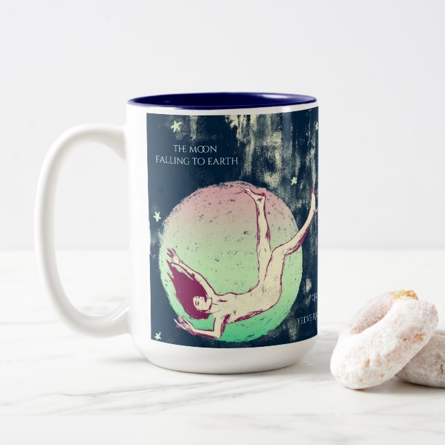 GREAT MOTHER MARCH "Born to Fly" Mug Zweifarbige Tasse (Mit Donut)