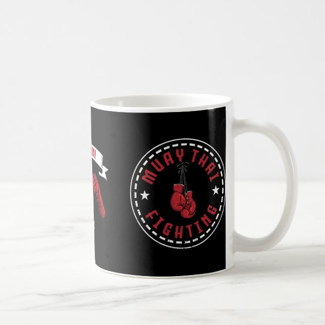 Great Muay Thai Fighting Design Mma Training Kickb Kaffeetasse (Rechts)