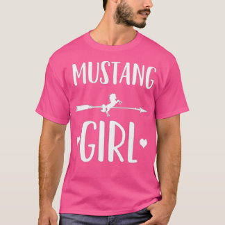 Great Mustang girl horse breed lover shirt T-Shirt